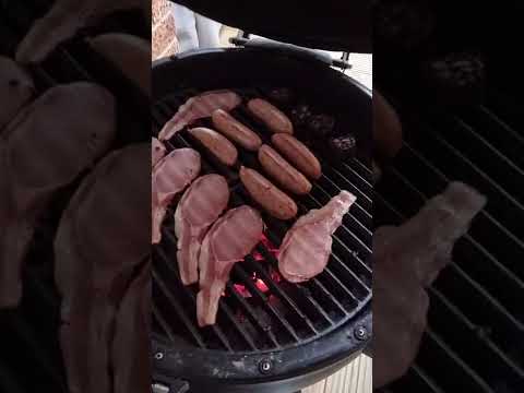 #sunday morning #breakfast  on the #broilking #bbq with the birds singing in the background.