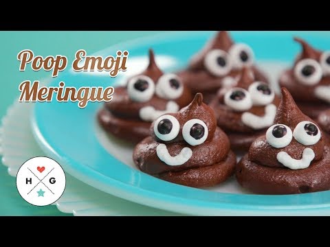 Poop Emoji Meringue | HG Food | HelloGiggles