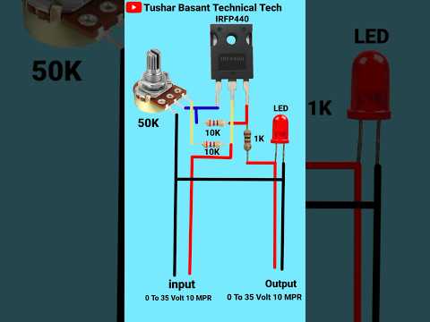 IRFP440 IC Speed Controller Connection DIY Project #shorts