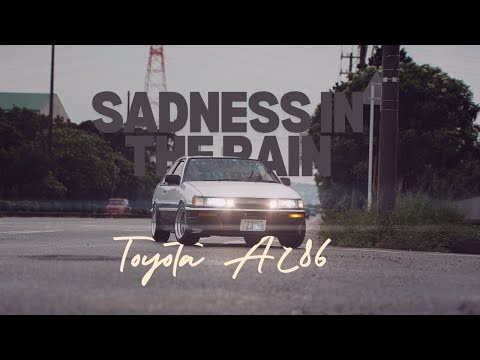 Sadness in the rain: Toyota AE86 4k