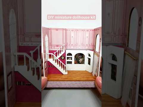 DIY miniature dollhouse kit #Shorts #diydollhouse #miniaturedollhouse