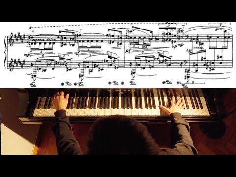 【楽譜付き】George Enescu : Piano sonata No.1 Op.24-1 3rd movement./ジョルジュ・エネスク「ピアノソナタ第１番」