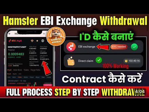 How to connect Ebi.xyz exchange for withdrawal hamster Kombat coins