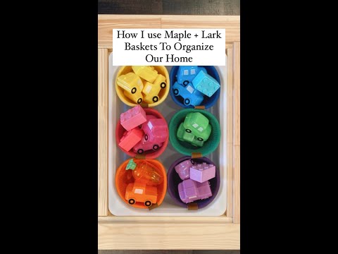 How I use Maple + Lark Baskets To Organize Our Home