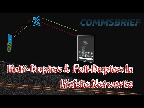 Full duplex and half duplex mobile networks