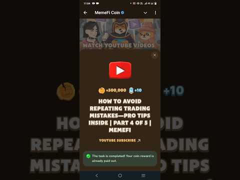 Memefi video code today | how to avoid repeating trading mistakes_pro tip inside