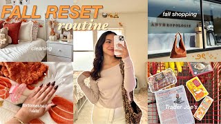 FALL sunday RESET VLOG 🧺🍂 cleaning & organizing, fall shop with me, new nails