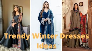 WINTER DRESS DESIGNING IDEAS 2021 | GIRLS WINTER FROCK DESIGNS | WINTER SUITS DESIGNS | #WINTERDRESS