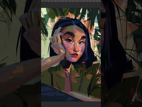 Digital painting light study time-lapse