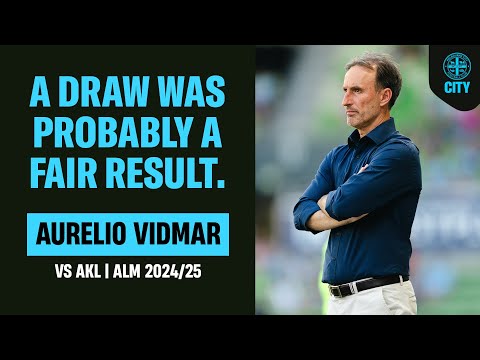 "WE DIDN'T DESERVE TO WIN" | 🎤 MANAGER'S WRAP | Aurelio Vidmar | City 2-2 Auckland | 15/12/24