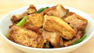 豆腐火腩飯，男人的浪漫 Braised Tofu with Roast Pork