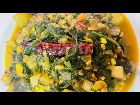 Spinach & Radish Recipe | Spinach Radish & Brinjal recipe | Spinach, radish & eggplant recipe |