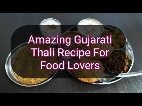 Amazing Gujarati Thali Recipe For Food Lovers once you see sure u will try | #Hindisindhifood