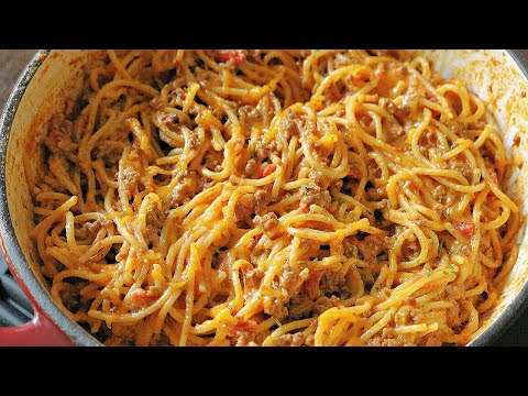 Easy One Pot Taco Spaghetti