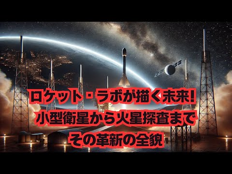 【宇宙雑学】ロケット・ラボが描く未来！小型衛星から火星探査まで、その革新の全貌！ #宇宙開発 #再利用ロケット #月面探査