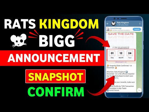 Rats Kingdom Snapshot Date Fix || Rats kingdom Listing Date || Rats Kingdom Airdrop Snapshot Date 