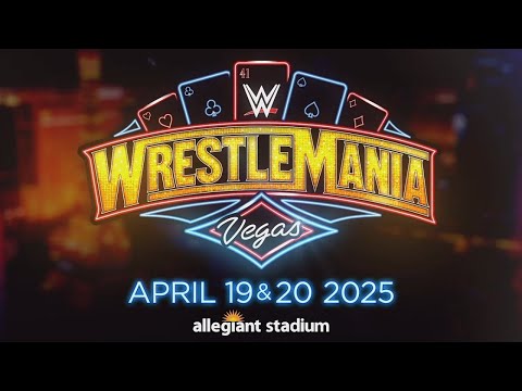 WrestleMania 41 comes to Las Vegas at Allegiant Stadium on April 19 & 20, 2025 🎰🎲