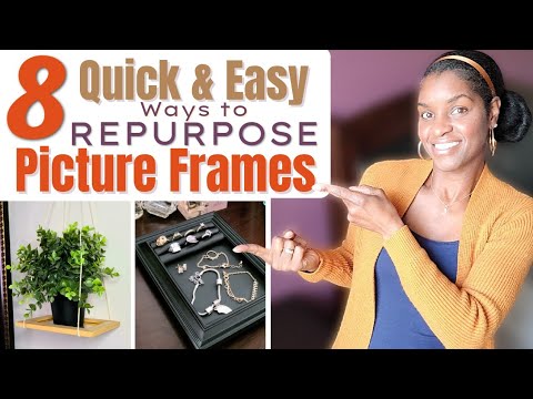 8 Ways to Repurpose Picture Frames for Home Organization |  Frugal Living Hacks