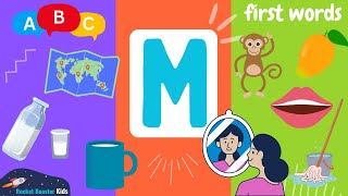 Letter M Words | Learning English | ABC | First Words