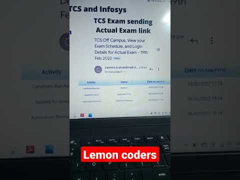 Infosys and TCS actual exam link