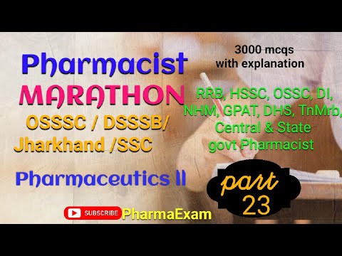 Pharmaceutics ll(386-400)PharmacistExam Preparation#osssc_pharmacistexam #pharmacistexampreparation