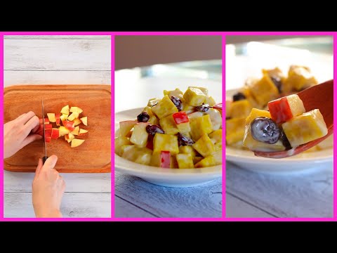 How to make 🍠 Sweet potatoes and apples 🍎salad