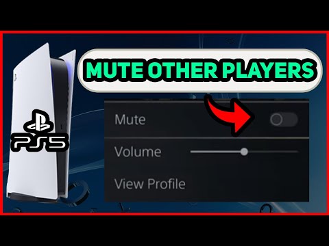 PS5 HOW TO MUTE OTHER PLAYERS!