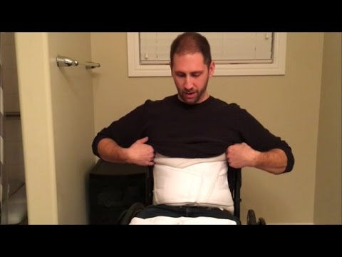 Abdominal Binder For Higher Level Paraplegics and Quadriplegics