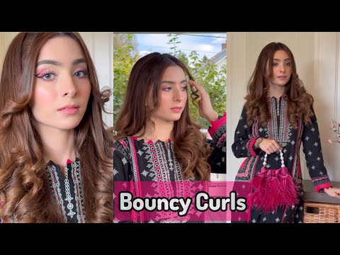 How To Do Bouncy Curls with Straightener | Hairstyle Tutorial for all Events