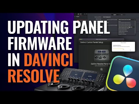 Updating Panel Firmware in DaVinci Resolve