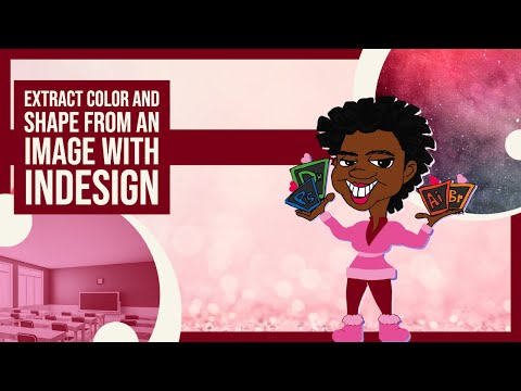 Extract Color and Shape from an image in InDesign