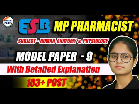 ESB MP Pharmacist | HAP | Model Paper - 9 | With Detailed Explanation #esb #pharmacist