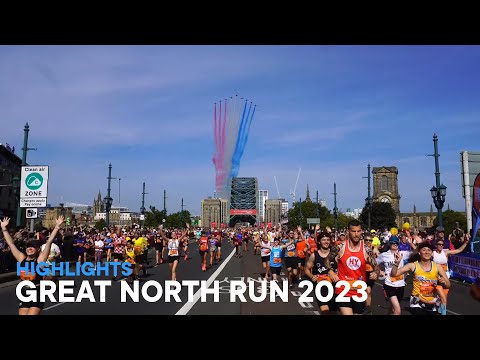 Great North Run 2023 from Tyne Bridge