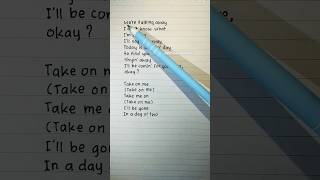 Let's sing and learn English : Take on Me (Verse 1, Chorus) | By : A-HA #shorts