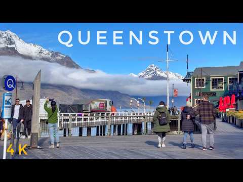 Queenstown New Zealand Morning Walk 2024 4K | Skyline Gondola To Town Centre | NZ Walking Tours