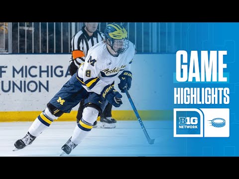 Wisconsin at Michigan | Highlights | Big Ten Hockey | 12/13/2024