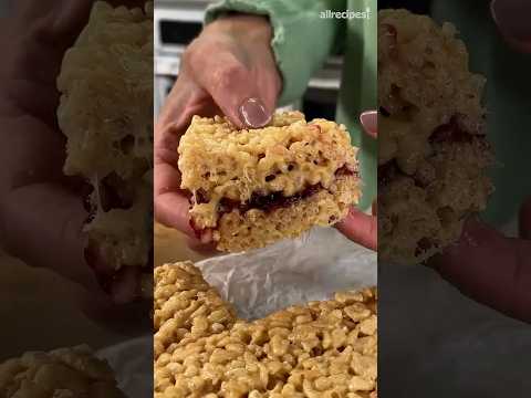 PB&J Rice Krispie Treats