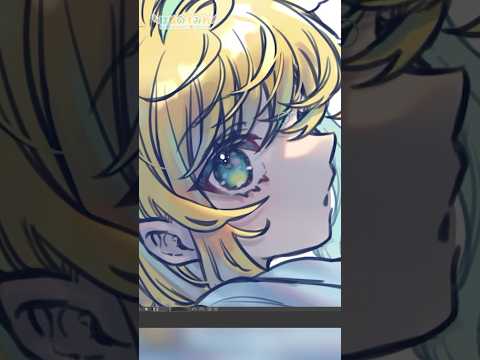 【厚塗り】🤍透明感のある朝の空間を塗るメイキング🎨🦜#Shorts #speedpaint  #illustration