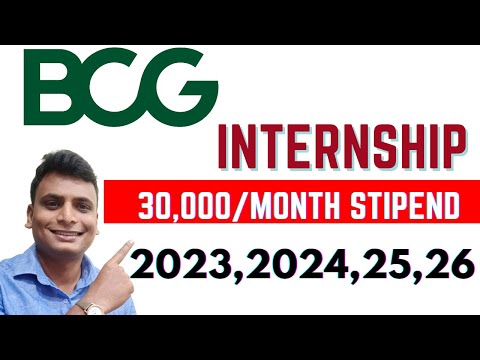 BCG Hiring Interns  30,000 Rs Stipend SDE Role ! Internship For 2023,2024,2025,2026 Batch Students