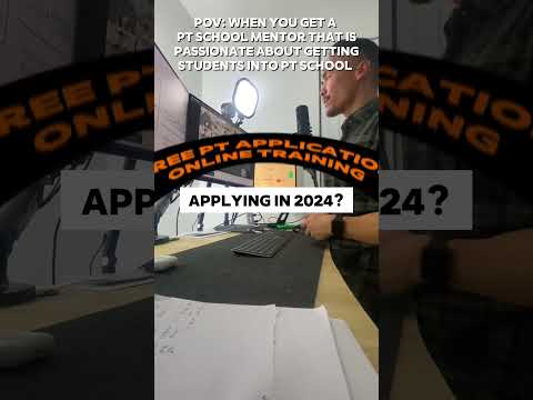 Free training for PrePTs applying in 2024-25