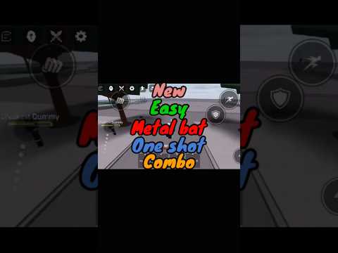 Easy metal bat combo #roblox #strongestbattlegrounds #games