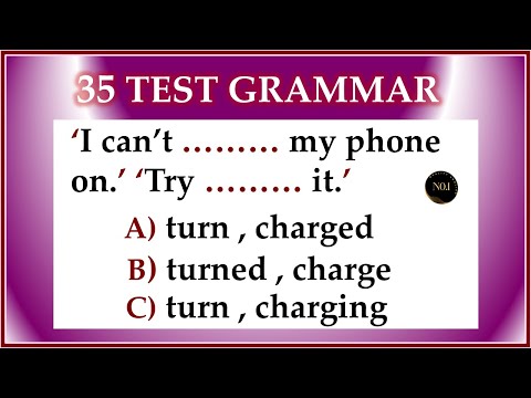 35 Grammar Tenses Quiz | English Tense Practice Test | English Grammar Quiz | No.1 Quality English