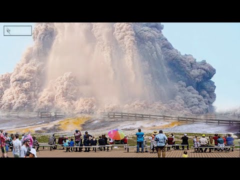 Horrible Today: Live Footage Yellowstone Seconds" Giant Geyser Powerfull Eruption, Threaten Millions