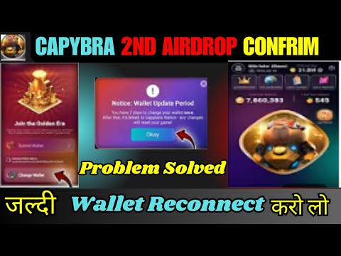 Capybara nation wallet reconnect kr loo 🥳 || capybara nation wallet connect 🤑 || 2nd snapshot 🔥