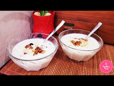 Onam Special Coconut Payasam Recipe | Delicious Coconut & Condensed Milk Dessert | Sago Dessert