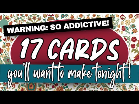 Card making Tutorial 2024 | 17 DIFFERENT CARDS using 1 ROLL OF PET TAPE and 2 BACKGROUND DIES!