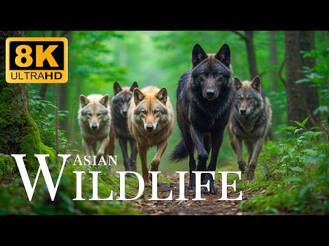 Asian Wildlife 8K ULTRA HD🐾Relaxing Movie With Beautiful Scenery And Soft Music