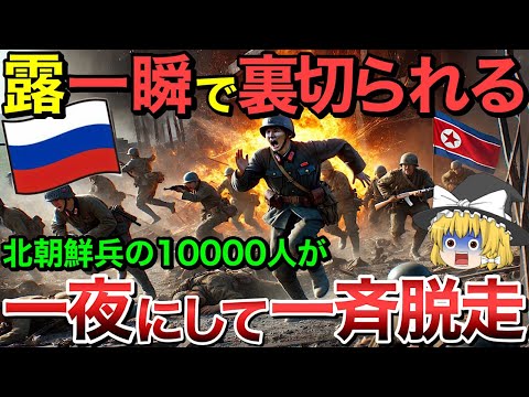 北朝鮮兵がロシアに派遣されるも一瞬で逃亡してしまう・・脱走が今後の世界のカギとなる！？【ゆっくり解説】