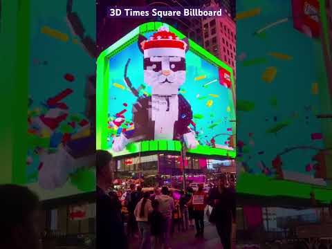 Legos 3D Times Square Billboard #christmas #3dbillboard #timessquare