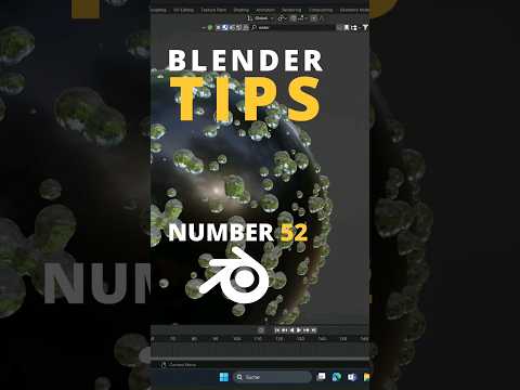 Blender Tip 52 Water Drops ✔️ #blender #blender3d #blendertutorial